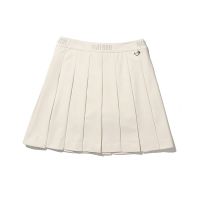 ROK High Waist กีฬากอล์ฟ MALBON แบรนด์เกาหลีทรงหลวมสีทึบกระโปรงมีจีบเข้ากับทุกชุด