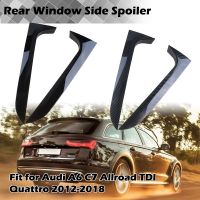 Rear Window Side Spoiler Tail Fin Canards Splitter Fit For Audi A6 C7 Allroad TDI Quattro 2012 2018 Avant Wagon Car Accessories