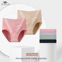 ECMLN 3D Honeycomb Japanese Style High Waist Warm Womb Panty Women Hip Lifting Briefs Shapewear Underwear