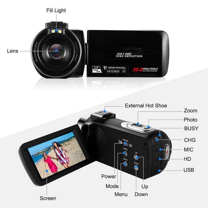 full-hd-1080p-video-camera-3-0-inch-camcorder-30fps-24-0-mp-16x-zoom-camcorders-video-recording-cameras-stock