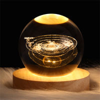 Night Lights Crystal Ball Warm USB Galaxy Planetary Night Lamp