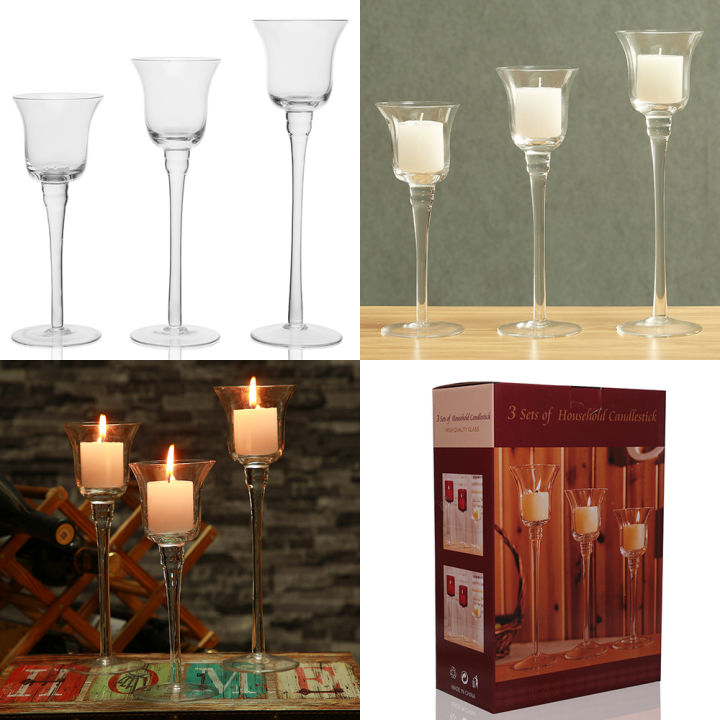 3ชิ้นชุดผู้ถือเทียนตกแต่งงานแต่งงานผู้ผลิตเชิงเทียน-candleholder-สำหรับไฟชาบ้านบาร์ของตกแต่งงานปาร์ตี้