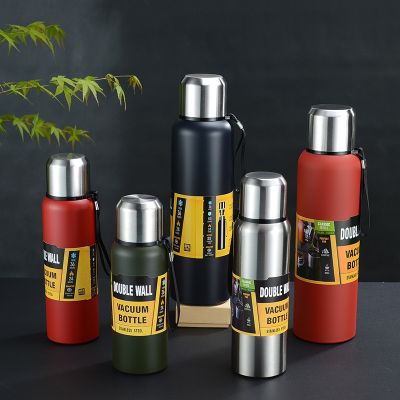 Russia Style Large Capacity Thermos Portable Vacuum Flask Insulated Tumbler with Filter Thermo Bottle 500/750/1000/1500ml