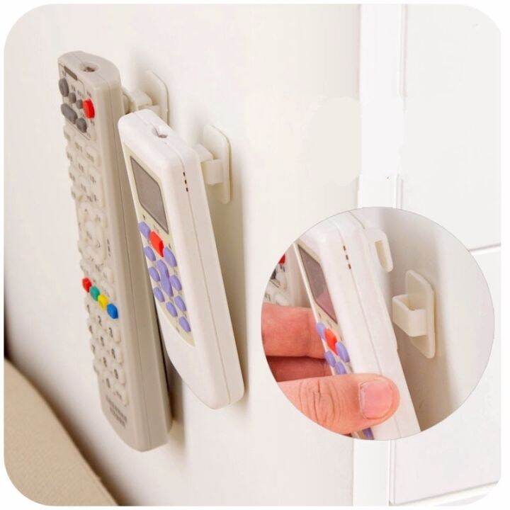 ready-stock-4pcs-set-plastic-hooks-sticky-hook-remote-control-key-practical-wall-storage-holder-organizer-plastic-hooks