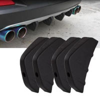 4pc Universal Car rear bumper cast shark spoiler for Renault Megane 2 3 Duster Logan Clio 4 3 Laa 2 Scenic Sandero 2 Captur