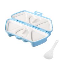 PP Home Kitchen Bento Easy Clean DIY Triangle Heart Heat Resistant Non Stick Rice Ladle Sushi With Lid 6 Compartment Onigiri Mold