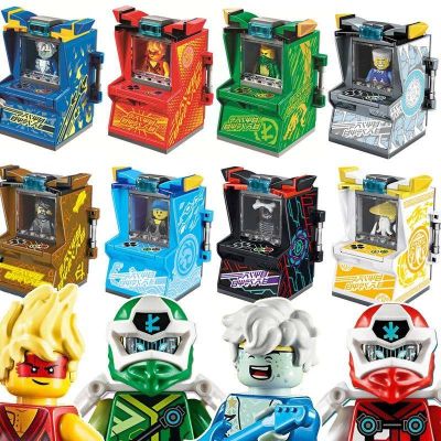 Compatible With LEGO Phantom Ninja Daiden Series Digital World Arcade Season 12 Minifigure Building Blocks Energy Empire 【AUG】