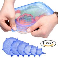 【cw】 6pcs/set Silicone Lids Durable Reusable Food Cover Keeping Accessories All Shapes