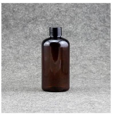 20pcslot 250ml PET Empty Shampoo Sub-bottling, Essential Oils Bottle, Amber Plastic Cosmetic Container, Lotion Pump Bottles