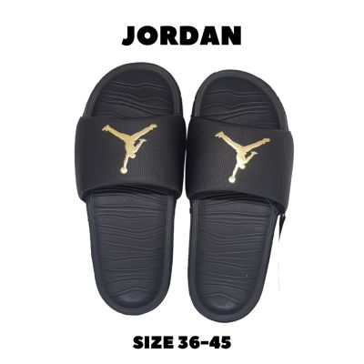 รองเท้าแตะ Jordan จอร์แดน size 36-45 สี ดำ-ทอง