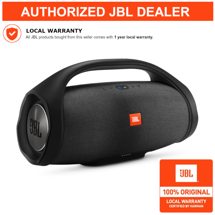 JBL BOOMBOX Waterproof Portable Bluetooth Speaker (Black) Lazada PH