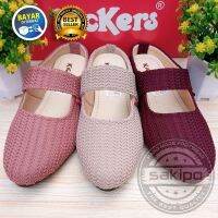 WLJL033รองเท้าส้นแบนสำหรับผู้หญิงผู้ใหญ่วัยรุ่น SLOP ถัก KICKERS อินเทรนด์สวมใส่สบายใหม่ล่าสุด/Seradia