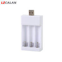 LZCA เครื่องชาร์จแบตเตอรี่ Usb 1.2V กล่องชาร์จ3ช่องดับเบิลเอทริปเปิลเอ Ni-Cd เครื่องชาร์จแบตเตอรี่ชาร์จได้สำหรับของเล่นเด็ก