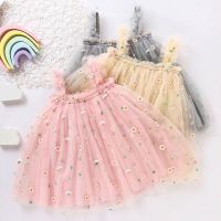 2021 Summer New Arrival Little Daisy Childrens Wear Fashion Girls Dress Kids Baby Girl Sleeveless Dresses Newborn Clothing 1-6Y