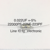 10ชิ้น 22000PF 0.022UF 223PF 223J 22NF C โพลิสไตรีน ของดี เก่าเก็บ แท้จากญี่ปุ่น  คุณภาพเต็ม100% อะไหล่วงจรอิเล็กทรอนิกส์