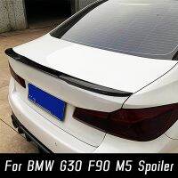 For BMW 5 Series G30 F90 M5 2017 18 19 20 21 22 ABS Black Carbon M4 Style Rear Trunk Lid Car Spoiler Wings Exterior Accessories