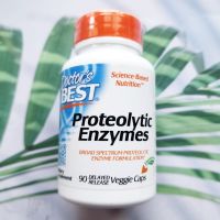 เอนไซม์ สนับสนุนระบบ การย่อยอาหาร และการเผาผลาญ Proteolytic Enzymes 90 Delayed Release Veggie Caps (Doctors Best®)