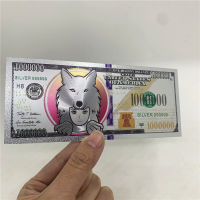 Hot Saitama inu crypto gold foil plastic banknotes Saitama coin cryptocurrenc cards for collection Saitama ERC-20 creative gift