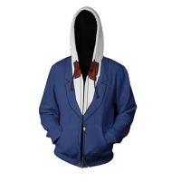 3D Detective Conan Anime พิมพ์แฟชั่นคอสเพลย์ Hoody แจ็คเก็ตลำลอง