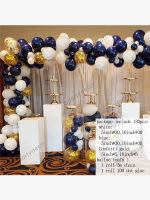 130pcs Ink Blue Balloon Garland Kit Gold Confetti Birthday Balloons Arch Wedding Party Decoration Baby Shower Boy Supplies