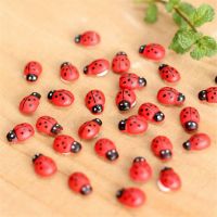 【YF】✹  100Pcs Painted Adhesive Wood Fridge Paste Scrapbooking Decoration Decorations 8x11mm