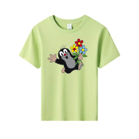 Kids T-Shirt cartoon moles story graphic Tops Boys Girls Distro Age 1 2 3 4 5 6 7 8 9 10 11 12 Years