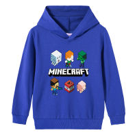 Mine Craft ผ้าฝ้าย100% 2-9ปี Hoodie สำหรับชายหญิงเสื้อผ้าเด็กแขนยาวกีฬาเด็กฤดูใบไม้ผลิและฤดูใบไม้ร่วง Hooded เสื้อกันหนาว