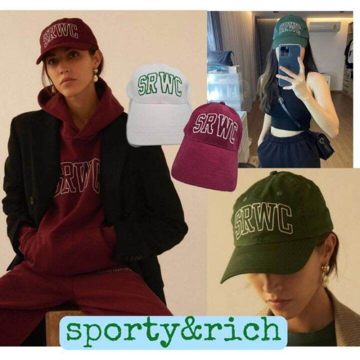 หมวก-srwc-ผ้าคอตตอนพีท-หมวกสปอร์ตตี้แอนด์ริช-sporty-and-rich