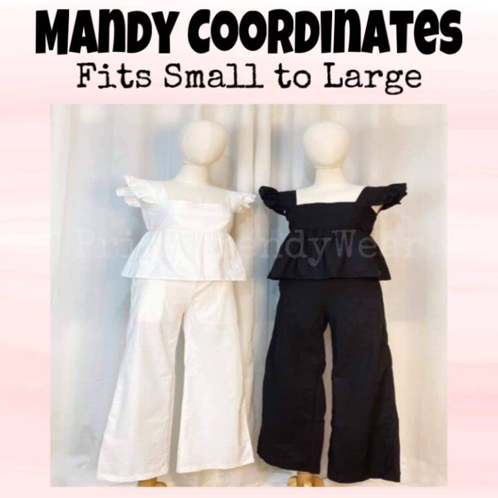 Trendy Mandy Coordinates Set | Top and Pants Set | Lazada PH