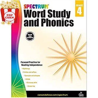 ยอดนิยม ! Spectrum Word Study and Phonics, Grade 4 สั่งเลย!! หนังสือภาษาอังกฤษมือ1 (New)