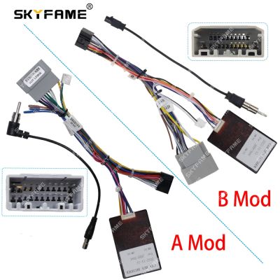 SKYFAME 16Pin Car Wiring Harness Adapter With Canbus Box Decoder For Jeep Compass Grand cherokee wk Chrysler 300C