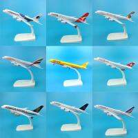 โมเดลเครื่องบินขนาด16ซม. แบบ Diecast 1:400 A340เครื่องบิน A380 777 B747 B777เครื่องบินจำลอง W ฐานเครื่องบินอัลลอยคอลเลกชันโมเดลหุ่นยนต์ของเล่น