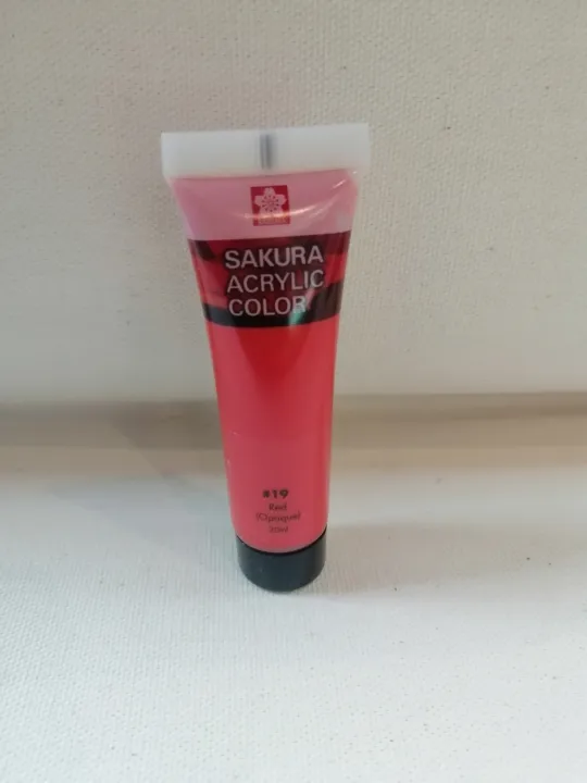 Sakura Acrylic Color 20ml Red | Lazada PH