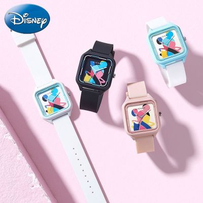Disney นาฬิกาข้อมือควอทซ์แฟชั่น กันน้ํา ลายดิสนีย์ มิกกี้ สีสันสดใส สําหรับผู้ชาย ผู้หญิง