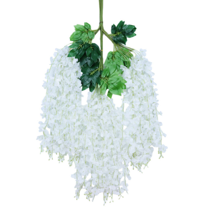 พุดดิ้งเต้าหู้ดอกไม้ประดับเลียนแบบ-wisteria-wisteria-ติดเพดานทางเดินยาว-wisteriahuilinshen