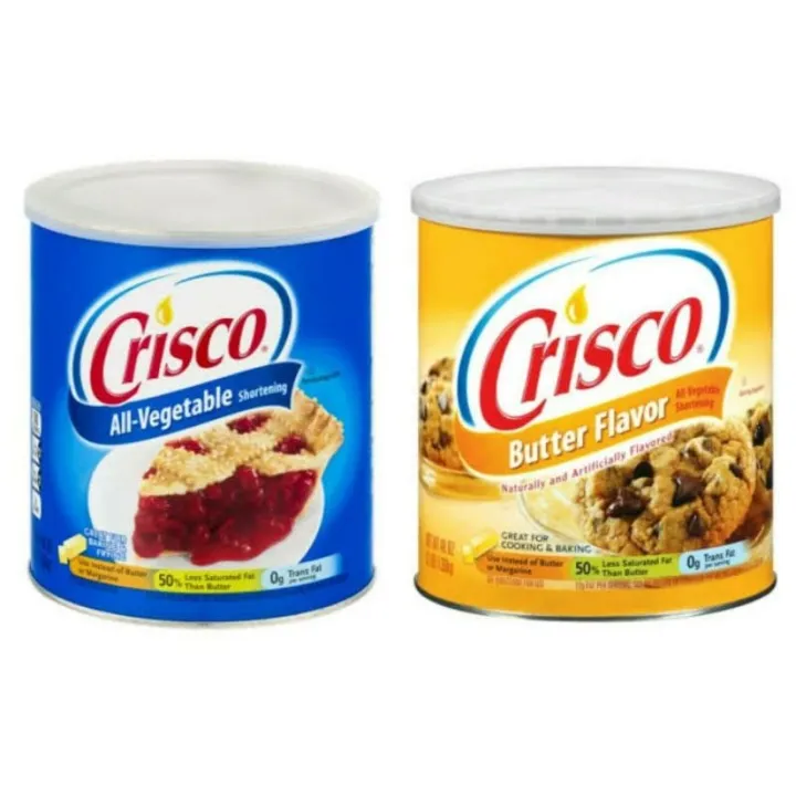 Crisco All Vegetable Shortening Original and Butter Flavor 1.3kg