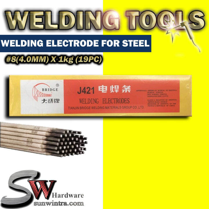 (BRIDGE) WELDING ELECTRODE ROD 1KG (DIFFERENT SIZE AVAILABLE) / WELDING ...