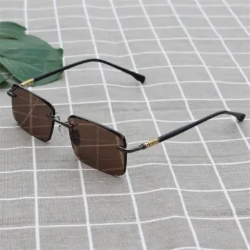 Vazrobe Brand Men Sunglasses Spring Hinge Rectangle Sun Glasses