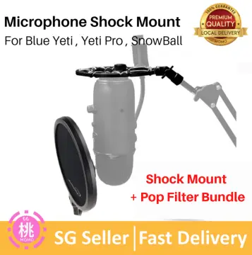Blue Yeti Nano Shock Mount, Lightweight Alloy Shockmount Reduces Vibration  Shock Noise Matching Mic Boom Arm, Designed For Blue Yeti Nano Microphone  By