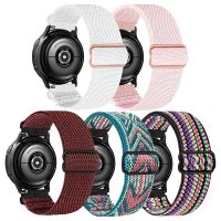 Nylon strap For Samsung Galaxy watch 4 5 pro 3 Active 2 Gear S3 correa Adjustable Elastic SOLO LOOP bracelet Huawei GT 2/3 band