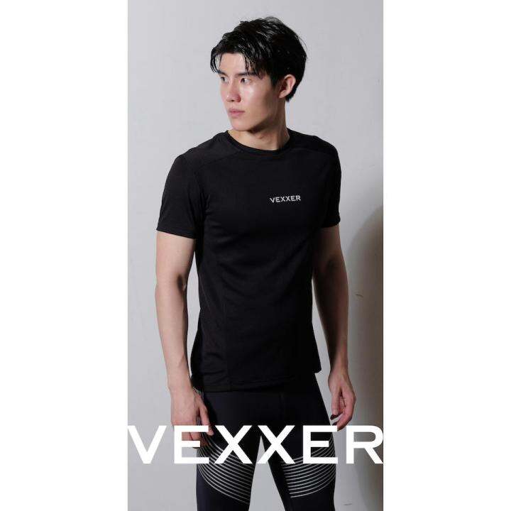 vexxer-running-shirt-m01-สีดำ-เสื้อกีฬา-แขนสั้น-เสื้อยืด-เสื้อวิ่ง-ออกกำลังกาย