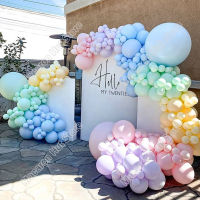 269pcs Macaron Pink Party Background Baby Shower Kids 1st Birthday Decoration Event Celebration Mint Green Balloon Garland Kits