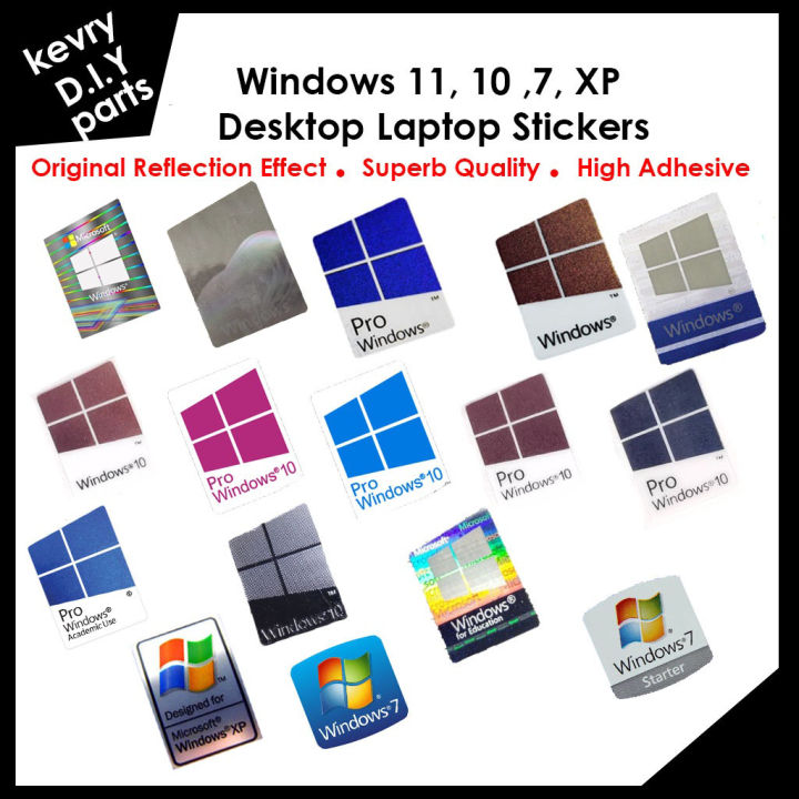 windows 7 laptop sticker