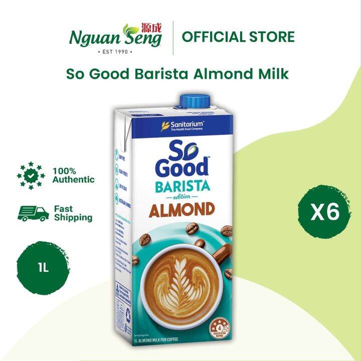 NEW (Buy 6) So Good Barista Almond Milk (1L) Lazada