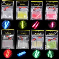 10pcs/bag 4.5x40mm fireflies for Fishing Float Fluorescent Lightstick Light Night Float Rod Lights Dark Glow Stick