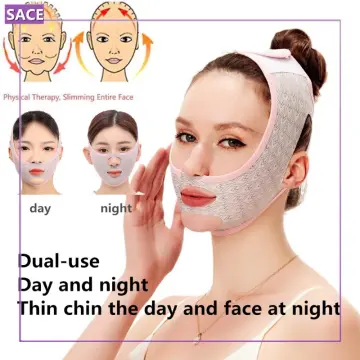Elastic Face Slimming Bandage V Line Face Shaper Women Chin Cheek Lift Up  Belt Facial Anti Wrinkle Strap Face Care Slim Tools