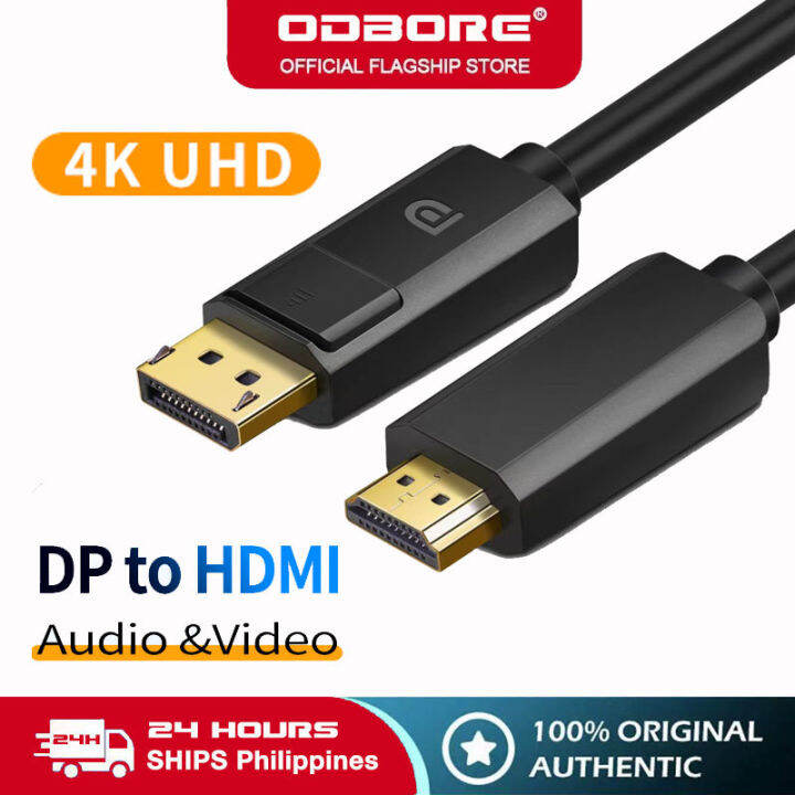 4K DP DisplayPort (Source) HDMI (Display) Cable 4K Display Port to HDMI