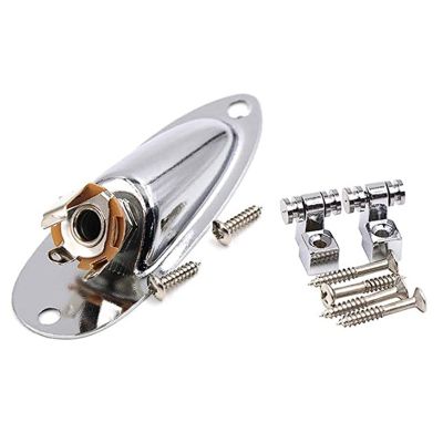 Electric Guitar Pickup Boat Style Output Jack with Roller Style Guitar String Retainers Guitar Part