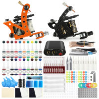 2021Tattoo Kit Tattoo Accessories Set For Beginner Shading Machine Power Supply With inks Pigment Tattoo Set Body Art Tools