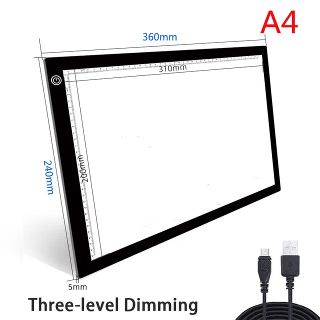 LED Drawing Tablet Digital Graphics Pad A3 A4 A5 USB LED Light Box Copy